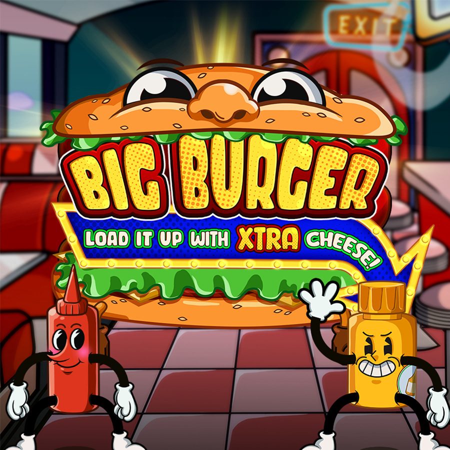 Big Burger Load it up with Xtra Cheese (Reel Kingdom Game) 